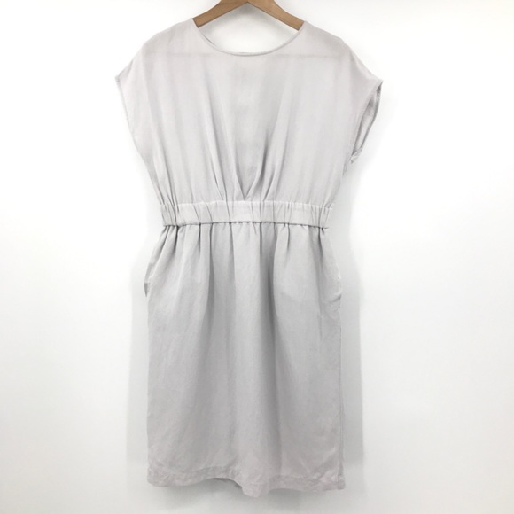 Simplicite Dresses & Skirts - Simplicite Linen Light Gray Dress